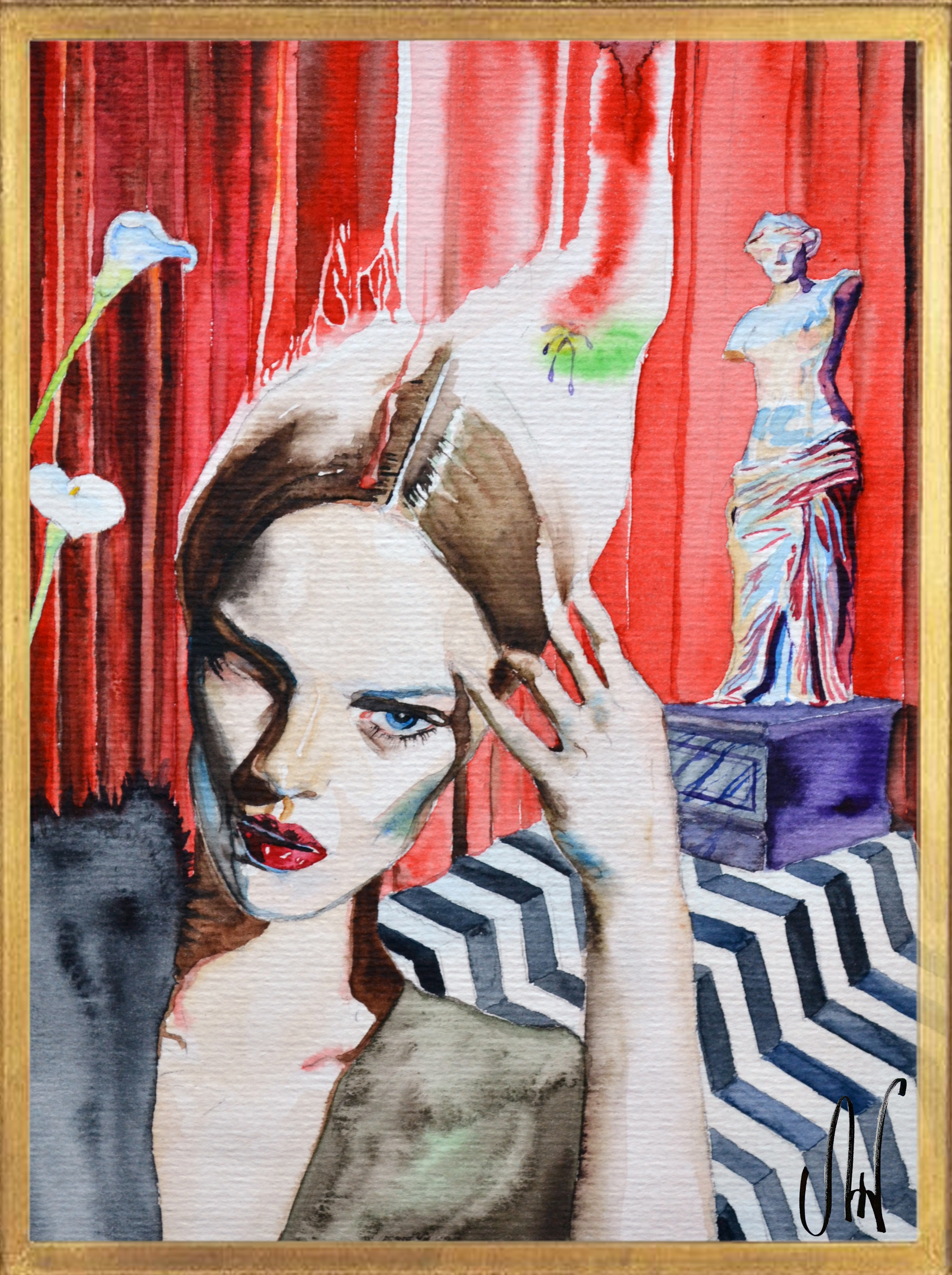 Red Rum water colour 2015