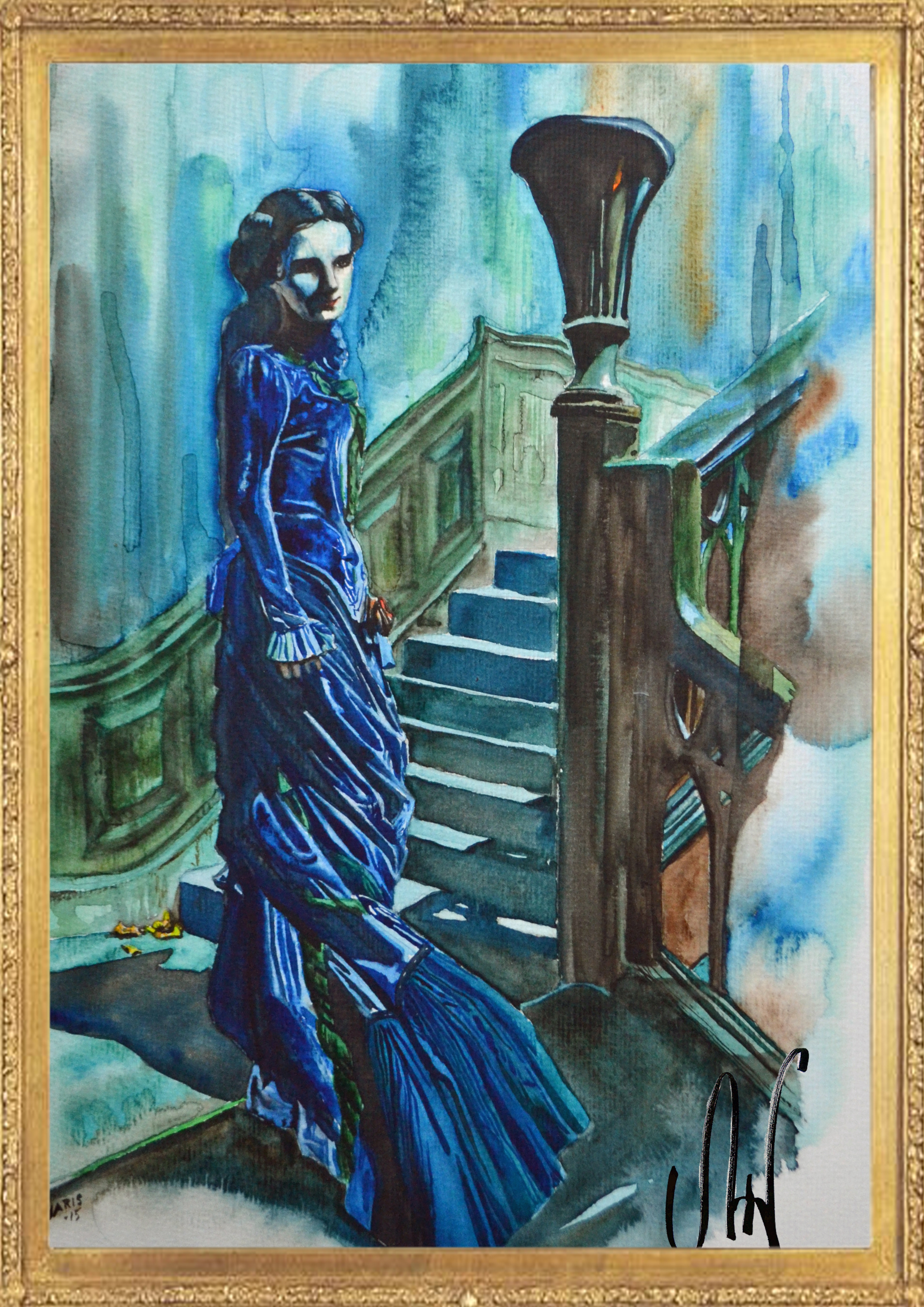 Stairway to Elsewhere water colour 2015